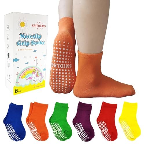 Toddler Grip Crew Socks