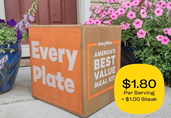 EveryPlate 36 Servings + Steak ($1.80/serving)
