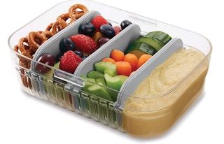 Bento box with food inside