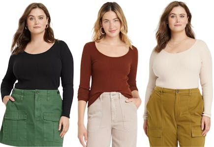 Universal Thread Women'sScoop Neck Sweater