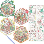4 Sets 3D Scene Stickers