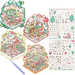 4 Sets 3D Scene Stickers