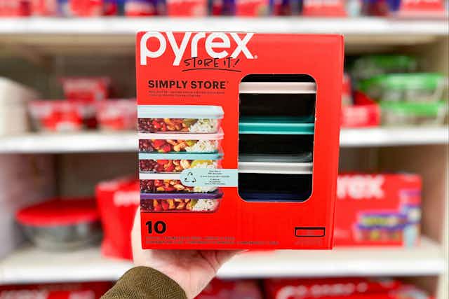 Pyrex Glass Meal Prep 10-Piece Set, Only $18.99 at Target card image