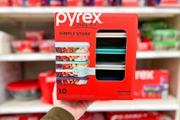 Get a Pyrex Glass Meal Prep 10-Piece Set for $19 at Target card image