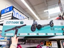 Gotrax electric scooter being pulled off shelf in Walmart store