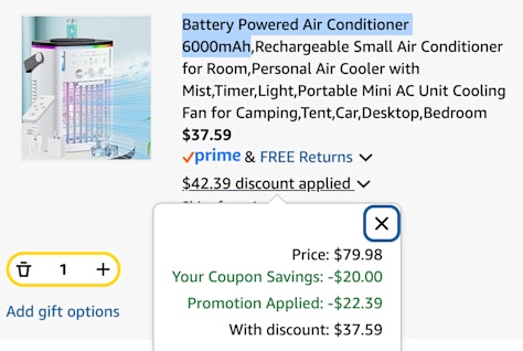 cart air cooler