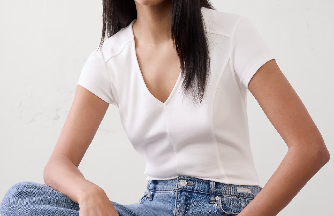 Banana Republic Soft Touch Cropped Top