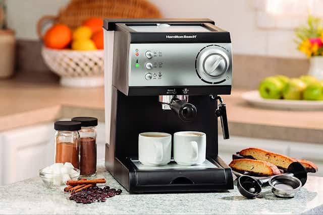 Hamilton Beach Espresso Machine, $80 at Home Depot card image