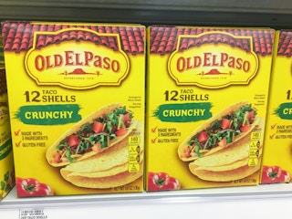 old el paso taco shells on shelf