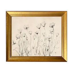 Framed Tulip Floral Wall Art