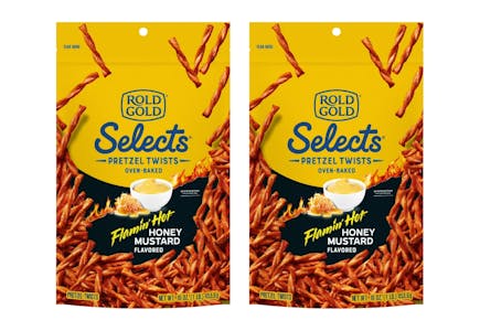 2 Rold Gold Selects Pretzel Bags