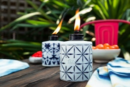 Walmart Tiki tabletop torches