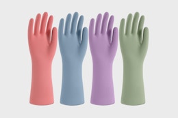 Amazon's Choice: 4 Pairs of Cleaning Gloves for $6.64 card image