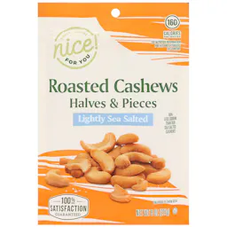 2 Nice! Roasted Cashews Bags