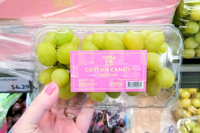 Aldi Deals: Cotton Candy Grapes for $2.99 and Pineberries for $4.99 card image