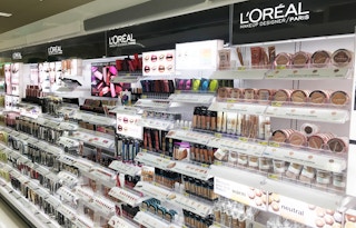 L'Oreal cosmetics aisle