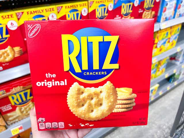 Ritz Party-Size Original Crackers, Just $3 on Amazon card image