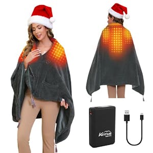 Heated Wearable Shawl Poncho