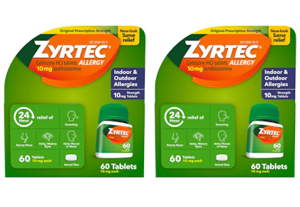2 Zyrtec Allergy Relief Products