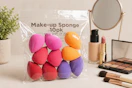 walmart makeup sponge 10-pack sitting in front of makeup