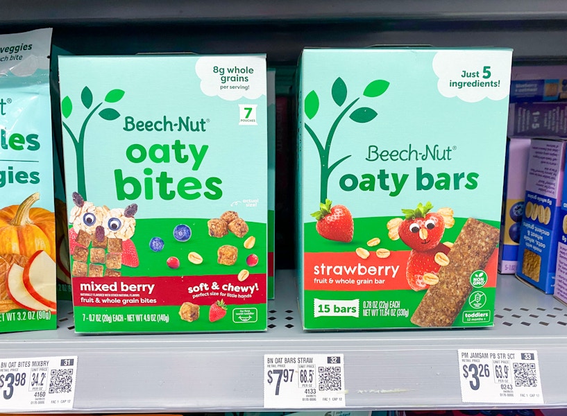 walmart beech-nut oaty bars and bites