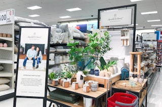 a magnolia home display inside target
