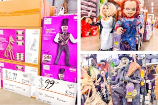 three images of home depot halloween clearance 