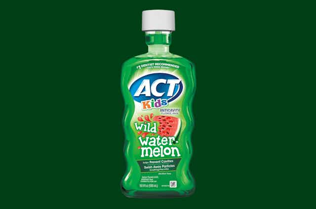 Act Kids Anticavity Fluoride Rinse, as Low as $3.36 on Amazon card image