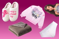 Apparel, blanket and a Barbie