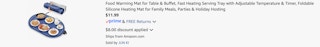 Amazon Food Warming Mat 2026