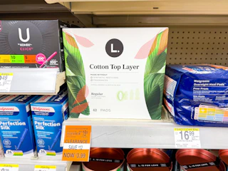 L. thin pads walgreens clearance