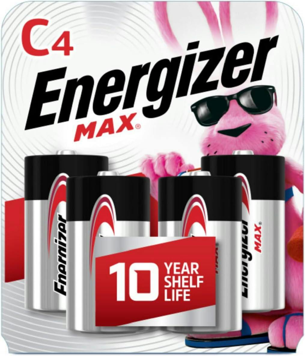 Energizer MAX C Batteries 4-Pack