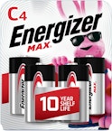 Energizer MAX C Batteries 4-Pack