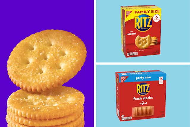 Up to 45% Off Ritz Original Crackers — Pay as Low as $3 per Box on Amazon card image