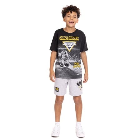 Monster Jam Kids' Graphic Tee & Shorts Set