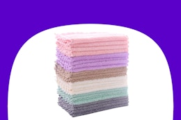 Kitchen Dishcloth 24-Pack, as Low as $5.39 on Amazon card image