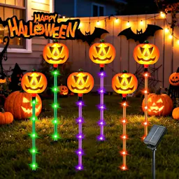 Halloween Solar Pumpkin Pathway Lights