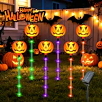 Halloween Solar Pumpkin Pathway Lights