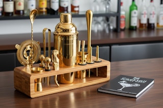 SideDeal Mixology Stainless Gold Bartender Set, 23 ct