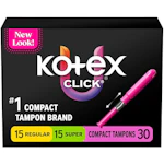U by Kotex Click Tampons 6-Pack