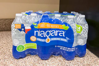 niagara water packs on counter