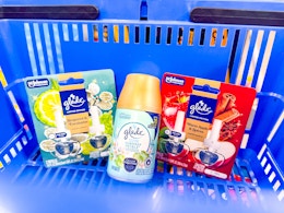 4 Glade air freshener products: oil 2-packs and automatic spray refill