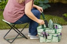 walmart expert gardener stool and tote set