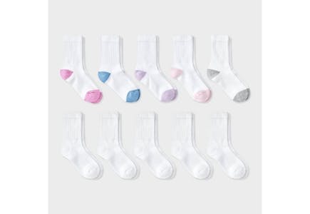 Cat & Jack Kids' Crew Socks