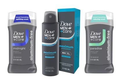 3 Dove Men+Care Deodorants