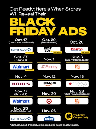 Black Friday ad drop dates 2025