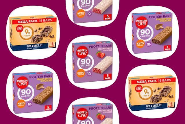 Protein Bar Deals on Amazon: $5.54 Fiber One Box, $3.12 Protein One Box card image