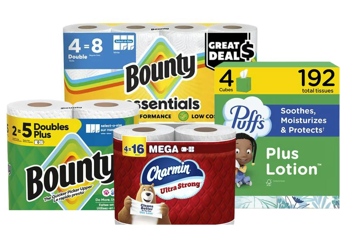 4 P&G Paper Products