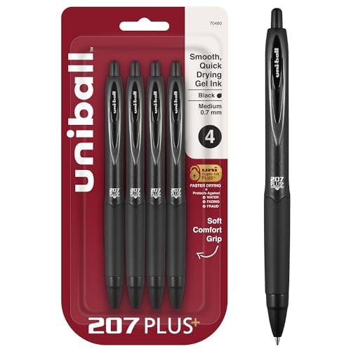 Uni-Ball 207 Plus+ Gel Pens