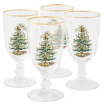 Christmas Tree Pedestal Goblets